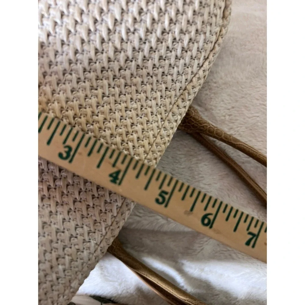 Gianini Bernini Straw Purse EUC Spring Church Clean Girl Boho Hobo